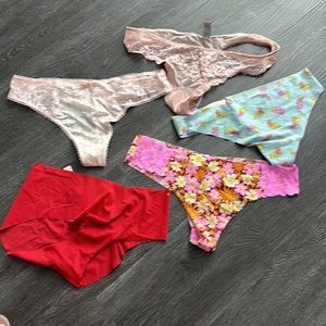 Victoria secret panties bundle size large and XL